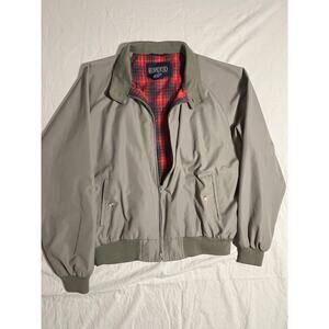 Vintage Land's End Plaid Lined Bomber Jacket XL